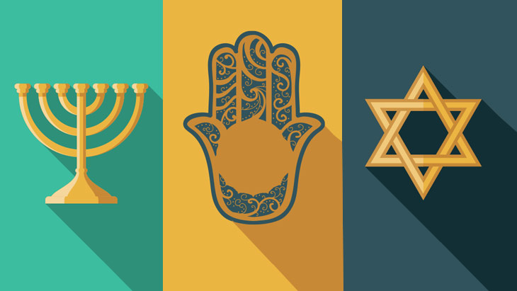 Símbolos espirituales en el Judaísmo: La Estrella de David y otros símbolos judíos.