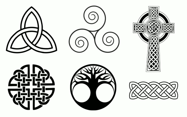 Símbolos espirituales en el Celta: Nudos celtas, trisquel y otros símbolos de la cultura celta.