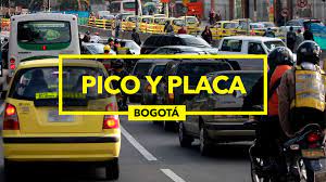 Horario pico y placa Bogotá